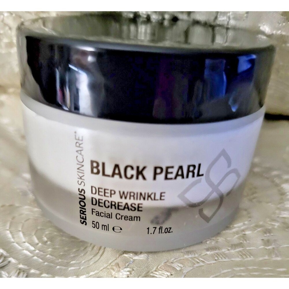 Serious Skincare Black Pearl Deep Wrinkle Decrease Facial Cream 1.7 OZ UNSEALED